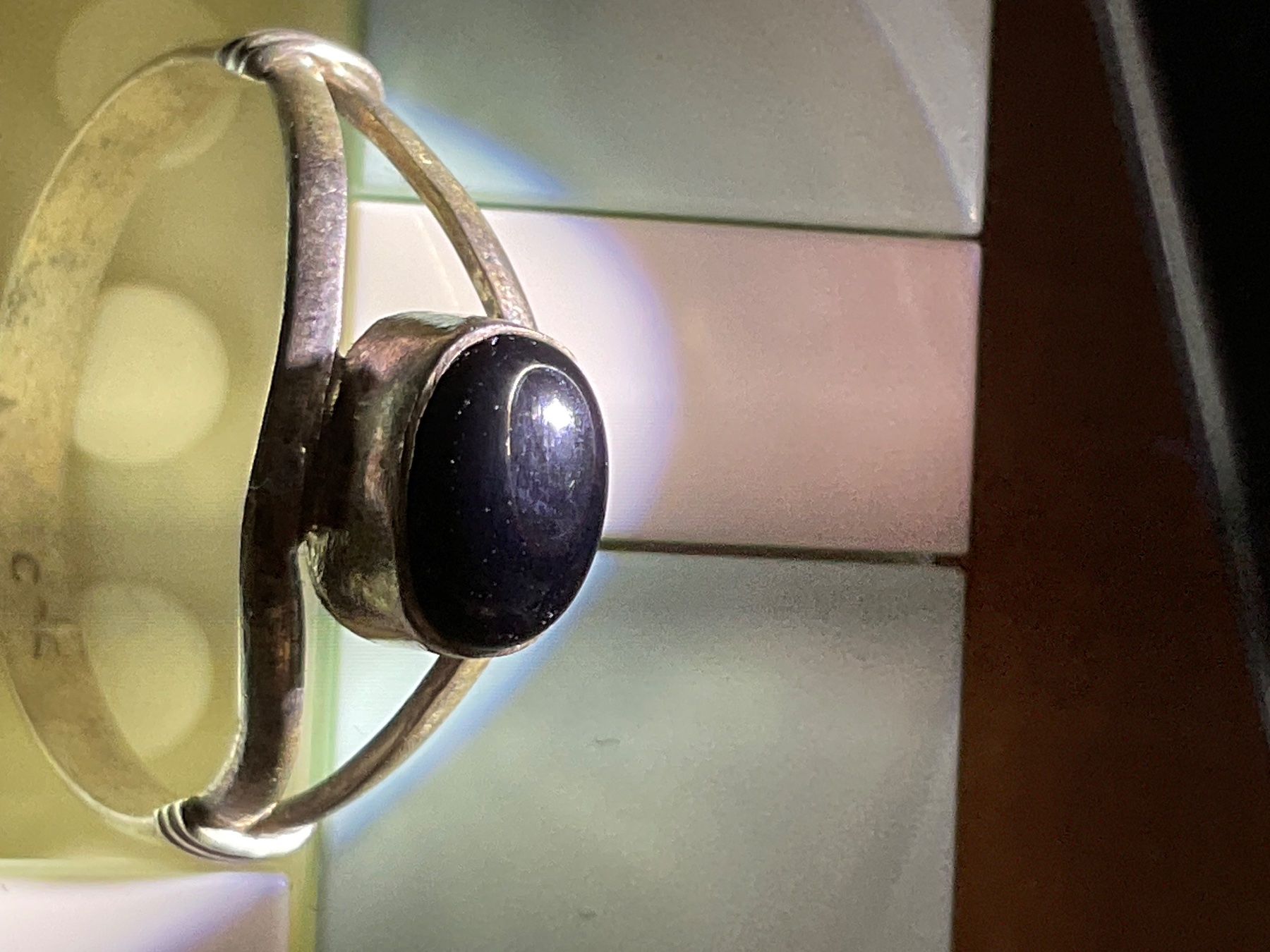 Anelli: Ring mit schwarzen Stein / Gr. 56 – Usato da Rümlang venduto da Sambas19 3