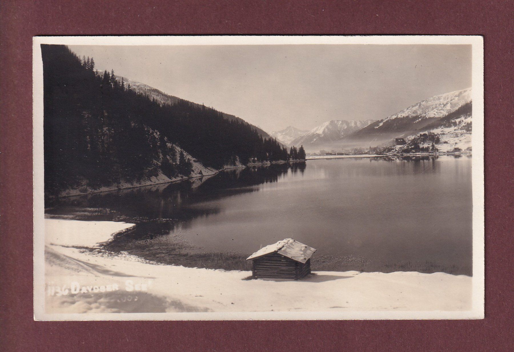 Cartoline postali: Foto - Davos DAVOSER-SEE - 1925 – Usato da Pully venduto da nicecards