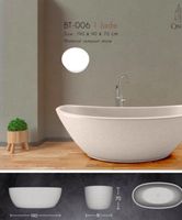 Freistehende Badewanne Terrazzo Stein Bad Wanne Gartenwanne
