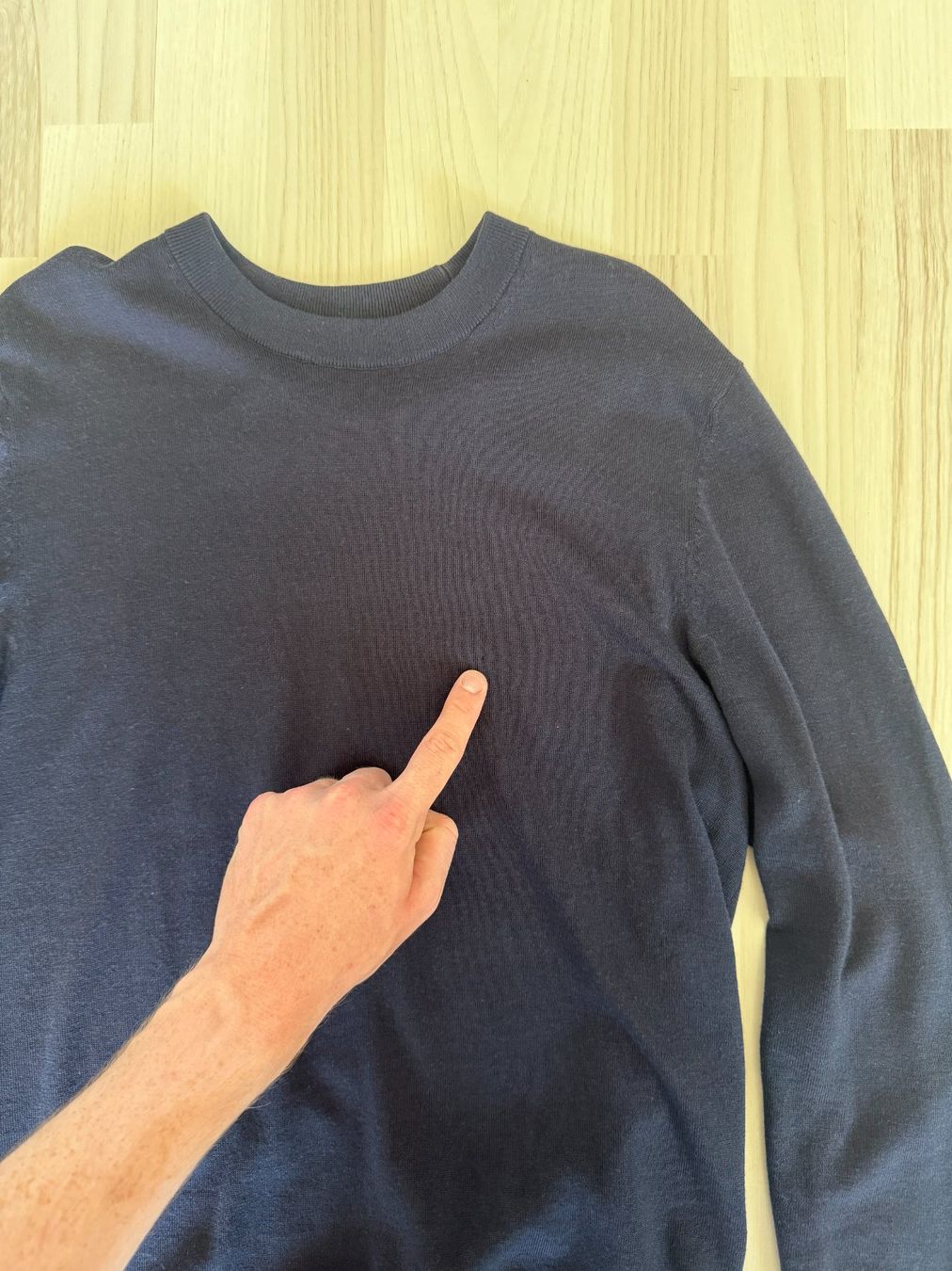 Laine: Dunkelblauer Pullover 100% Merinowolle (Grösse M) – D'occasion à Birmensdorf ZH par alb_2blb 1