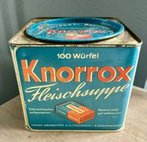 Alte Blechdose KNORROX  - dekorative Blechdose von Knorr