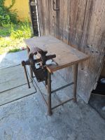 Werkbank mit Schraubstock, 45cmx90cm