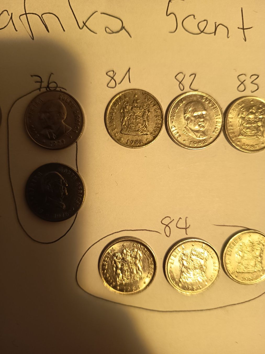 Tutti le monete: 5 cent 1965 -84 südafrika grip nr101 – Usato da Wattwil venduto da LuckyLegoandCoins 3