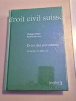 Droit des personnes, Meier/de Luze, Droit civil suisse