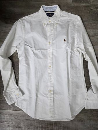 Ralph Lauren Slim Fit Oxford Hemd M weiss