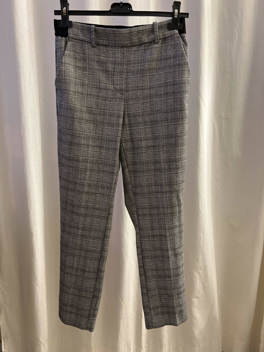 H&M Pantaloni: Elegante Hose mit Karomuster - Gr. 36 grau – Nuovo (secondo la descrizione) da Sarmenstorf venduto da taosun2 2
