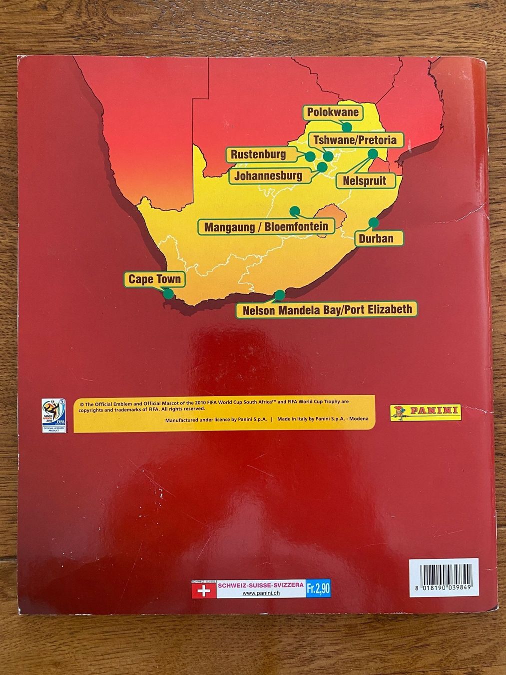 Panini Album: Panini WM 2010 – Usato da Abtwil SG venduto da Zwiebi 1