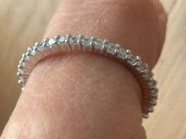 Luxus Elegante Gr.18/8 Ring Memoire Farbe : Silber