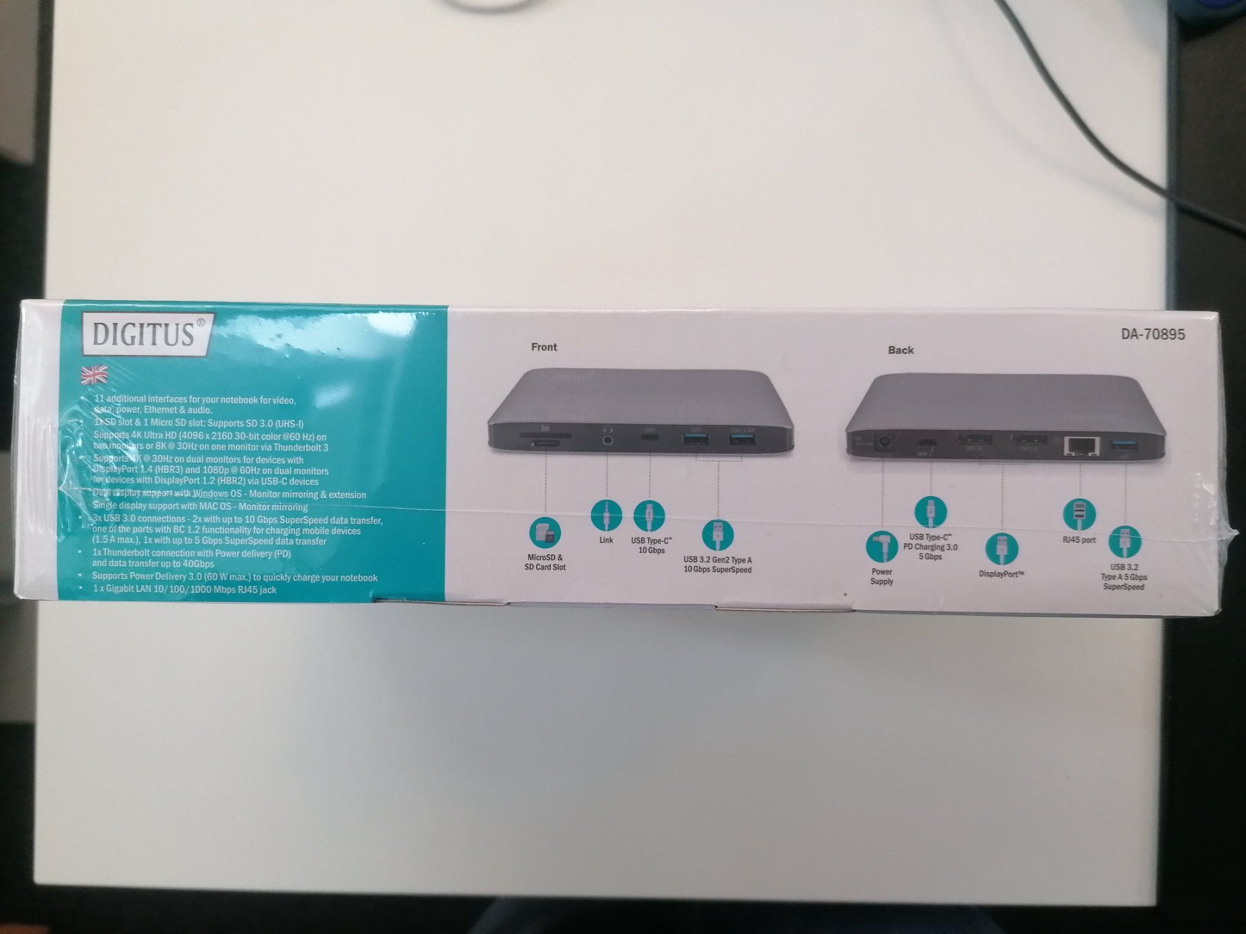 Docking station: Digitus Thunderbolt 3 Dockingstation 8K, USB-C [DA-7089] – Nuovo e nell'imballaggio originale da Winterthur venduto da IronsXII 2