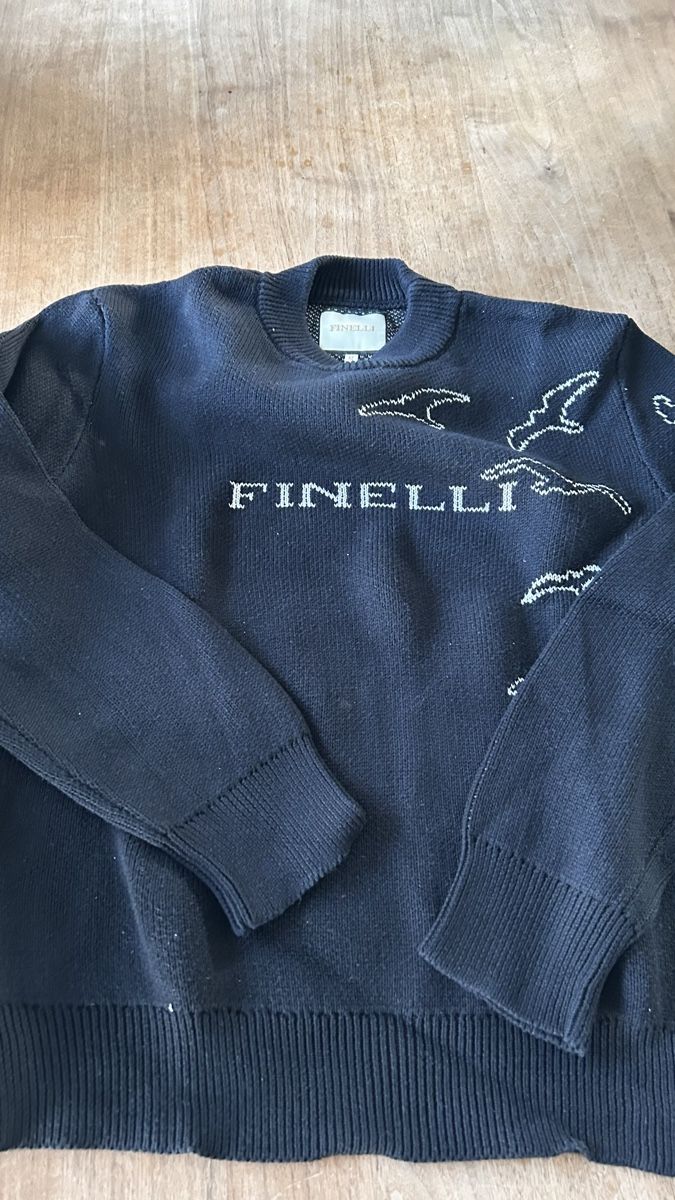 Maglioni & Felpe: Fein gestrickter Finelli Pullover Gr. M, dunkelblau, perfekt – Usato da Kefikon ZH venduto da Loisel69 2