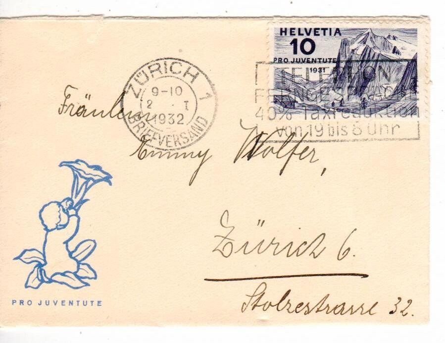 Tutti i francobolli: PJ Briefli 1931 – Usato da Wolhusen venduto da Curver9