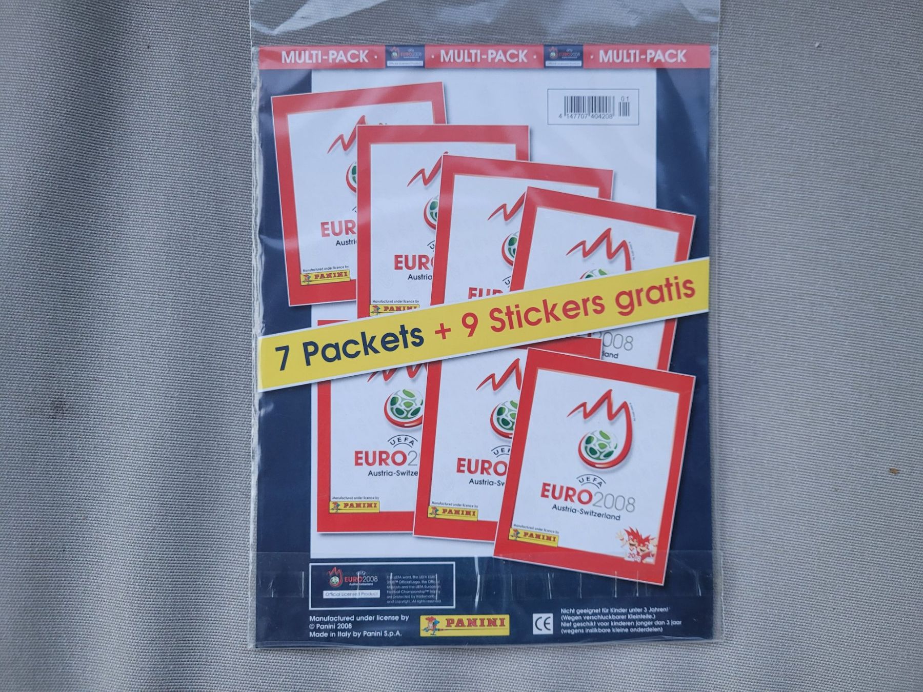 Panini Carte collezionabili: Panini Euro 2008 Stickers Multipack + 7 Packets + 9 Gratis – Nuovo e nell'imballaggio originale da Nürensdorf venduto da spartacus64 1