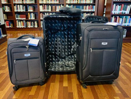 4er TSA Premium Stoffkoffer Kofferset Koffer in Schwarz NEU