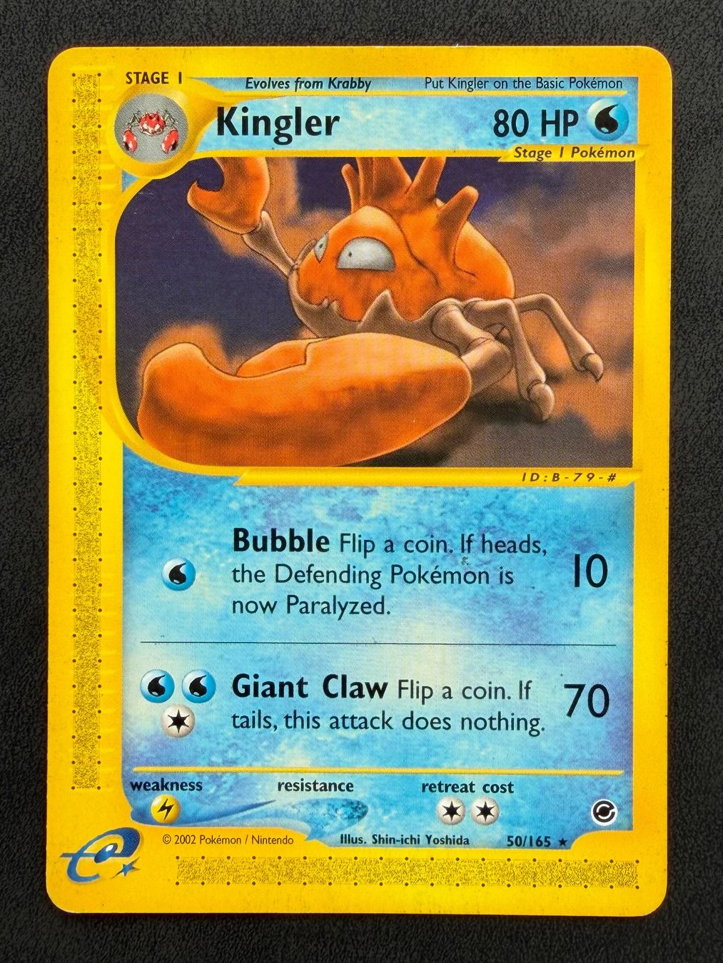 Pokémon Carte collezionabili: Kingler 50/165 | Expedition | EN – Usato da Aarau venduto da fgr15