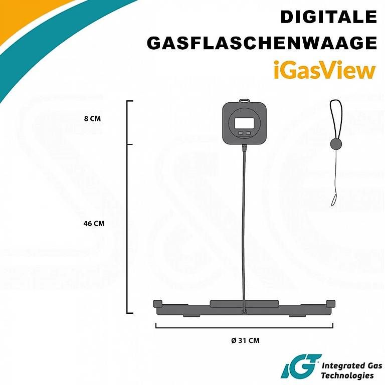 Personenwaagen: iGasView Gasflaschenwaage mit Bluetooth & App – Gebraucht aus Winterthur von PO_TeGe 2