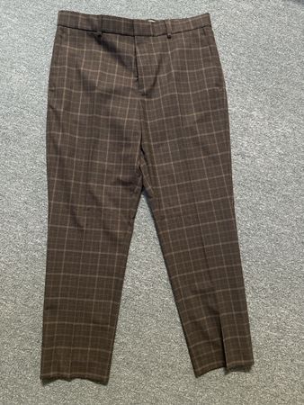 Herren Hose kariert braun Bundweite 42 cm guter Zustand