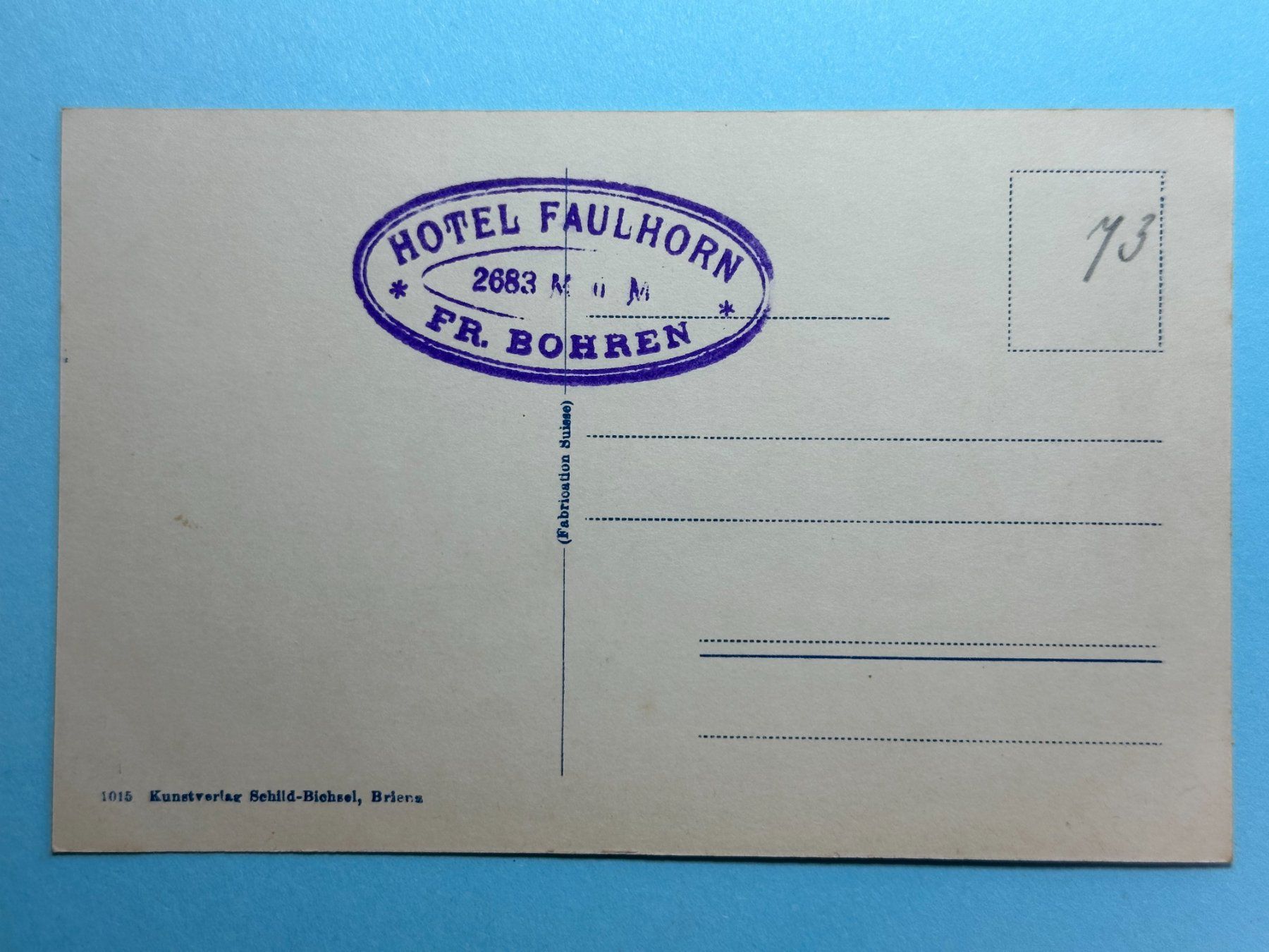 Cartoline postali: Faulhorn, Bachalpsee – Usato da Steg VS venduto da danwer74 1