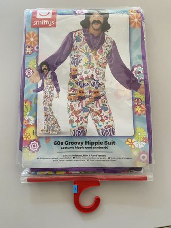 60er Hippie Anzug "Groovy" Gr. L, Karneval Fasching Kostüm