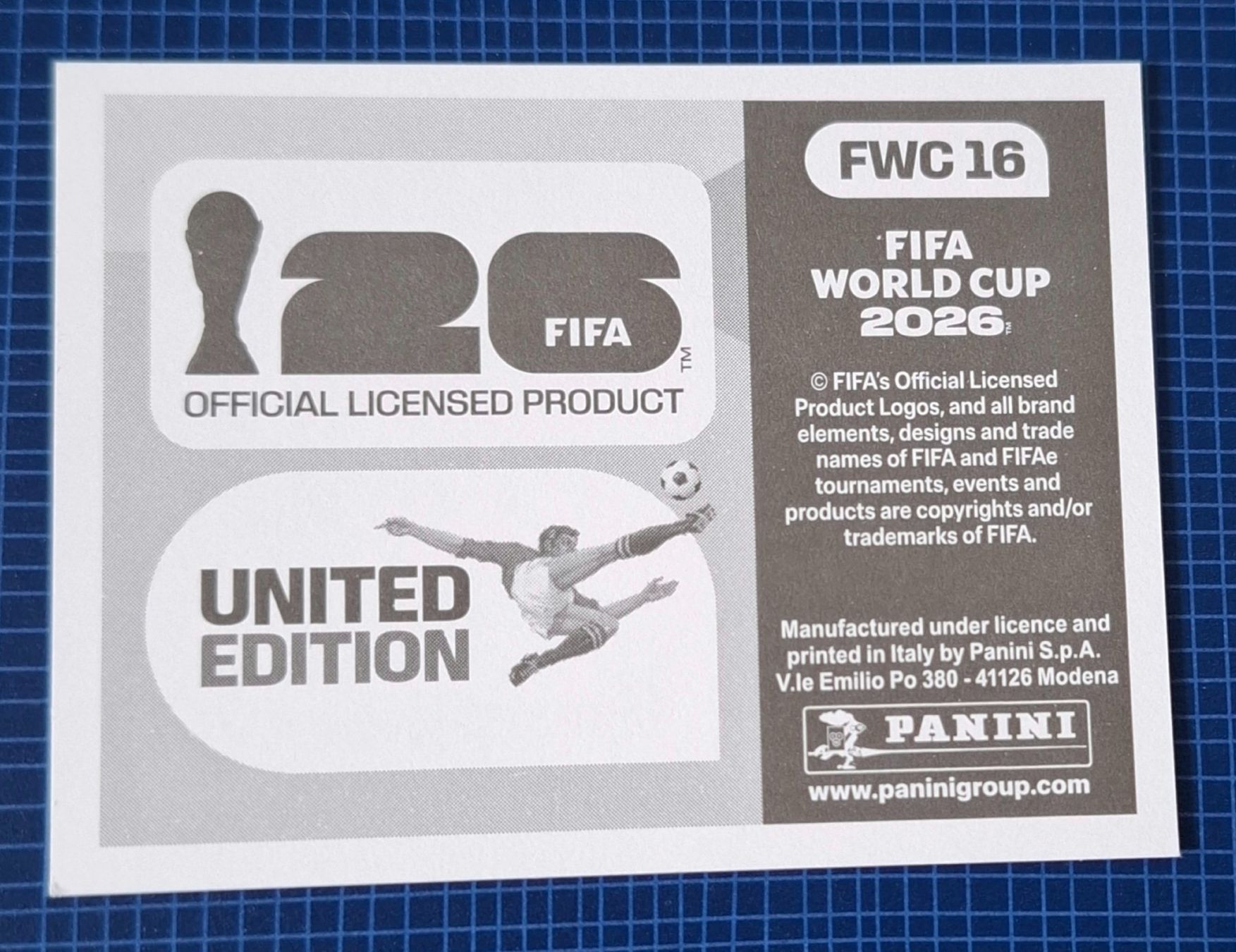 Panini Carte collezionabili: WM 2026 Paninibild Nr.FWC16 – Nuovo (secondo la descrizione) da Rotkreuz venduto da keerthdi 1