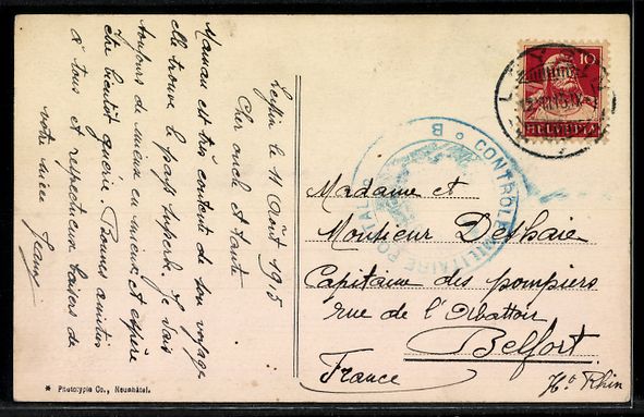 Cartoline postali: AK Leysin, Hôtel du Chamossaire – Usato da Berlin venduto da bartko-reher 1