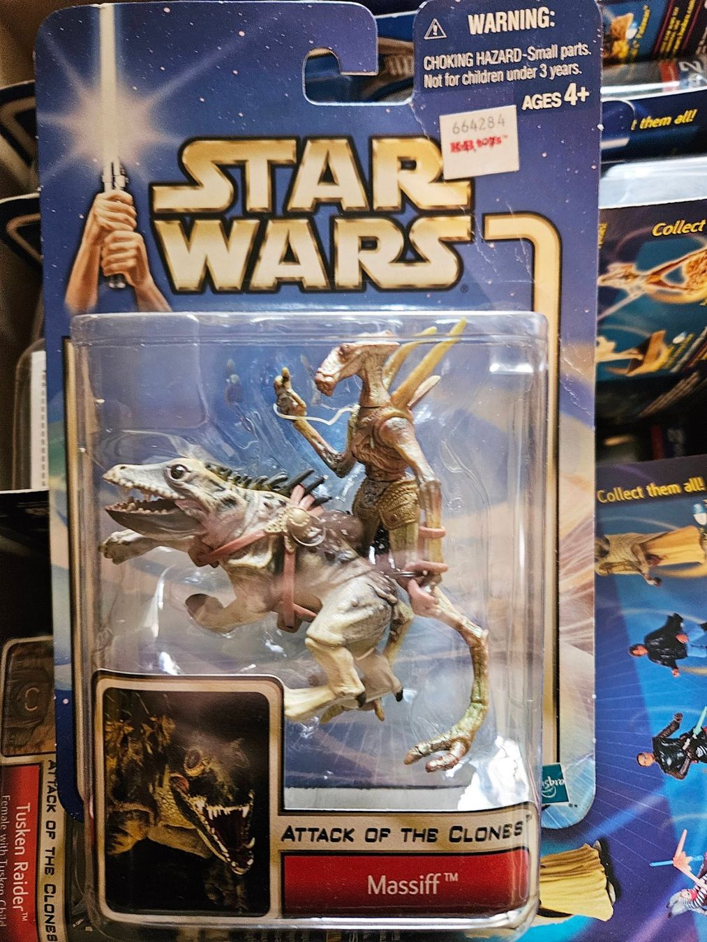 Star Wars Statuette: STAR WARS ATTACK CLONES TUSKEN RAIDER + MASSIFF HASBRO 2002 – Nuovo e nell'imballaggio originale da Lugano venduto da YouWantUS 2