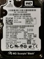 3.2 TB - 10 WD Scorpio Black 320GB HDDs - 2.5' SATA