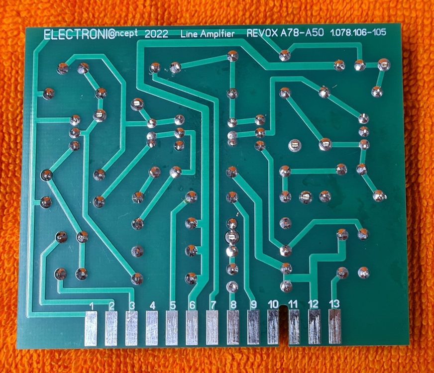 Carte D'amplificateur Ligne REVOX A50 (neuve, Fabrication Suisse) - Modèle Line-A50