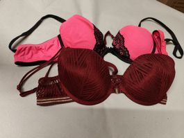 BH Set Pink und Bordeaux Grösse 80A 