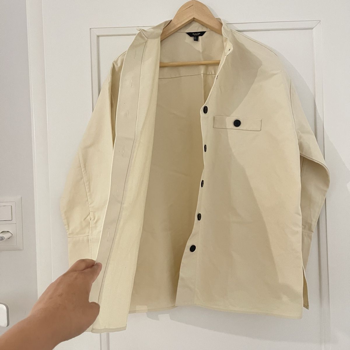 Massimo Dutti Blusen: Massimo Dutti Hemd Jacke Größe L Beige Lässig Elegant – Neu (gemäss Beschreibung) aus Bern von dek_7bjd 3