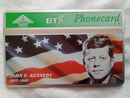 Telefonkarte British Telecom. John F. Kennedy ungebraucht