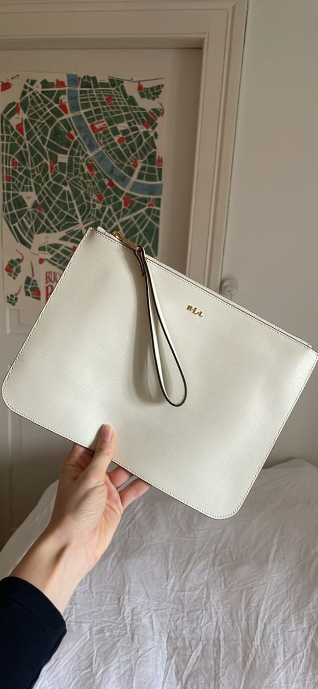 Ralph Lauren Borse: Ralph Lauren Tasche weiss – Usato da Basel venduto da viv_vk85