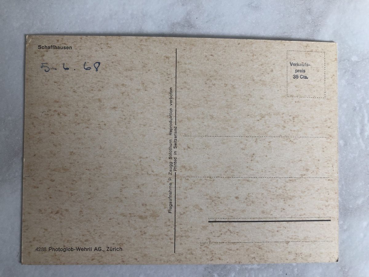 Cartoline postali: Stadt Schaffhausen – Usato da Oberengstringen venduto da Affeier0 1