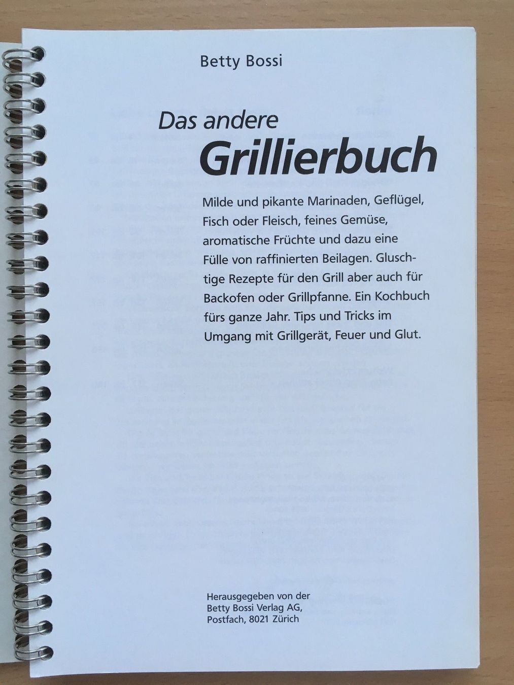 Bücher: Das andere Grillierbuch; Betty Bossi – Neu (gemäss Beschreibung) aus Grenchen von Kogi7 1