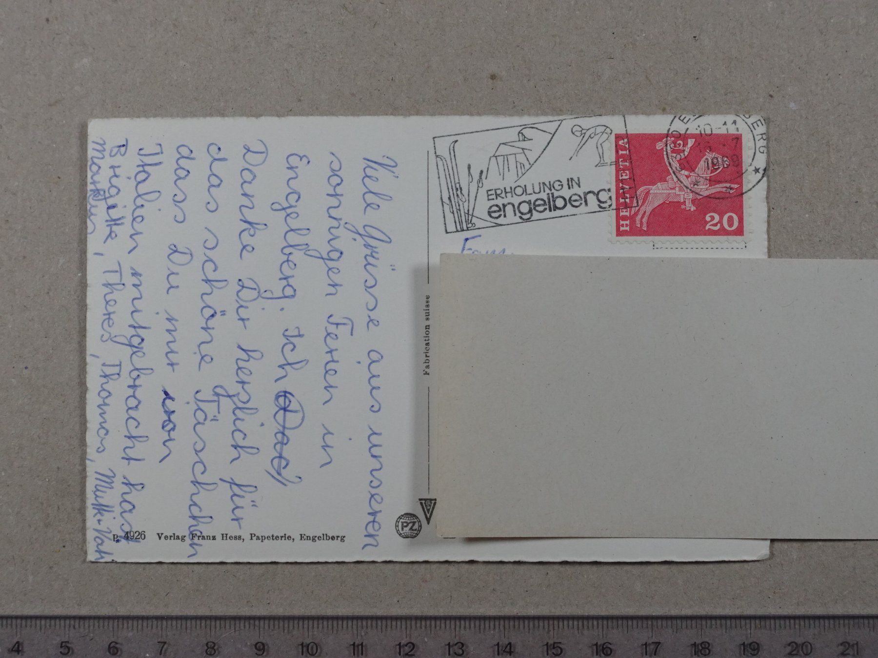 Cartes postales: Engelberg, 1969 – D'occasion à Lenzburg par fh1 1