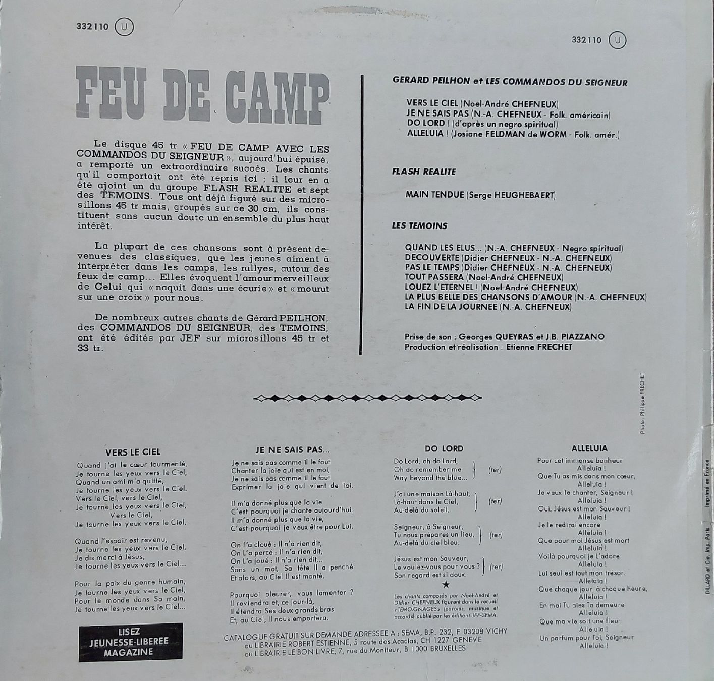 Schallplatten: VINYL LP- Feu de Camp – Gebraucht aus Villeret von Fil11 1