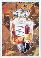Death NYC Ltd Ed Pop Art Druck " Vuitton Chanel No.5 Parfum