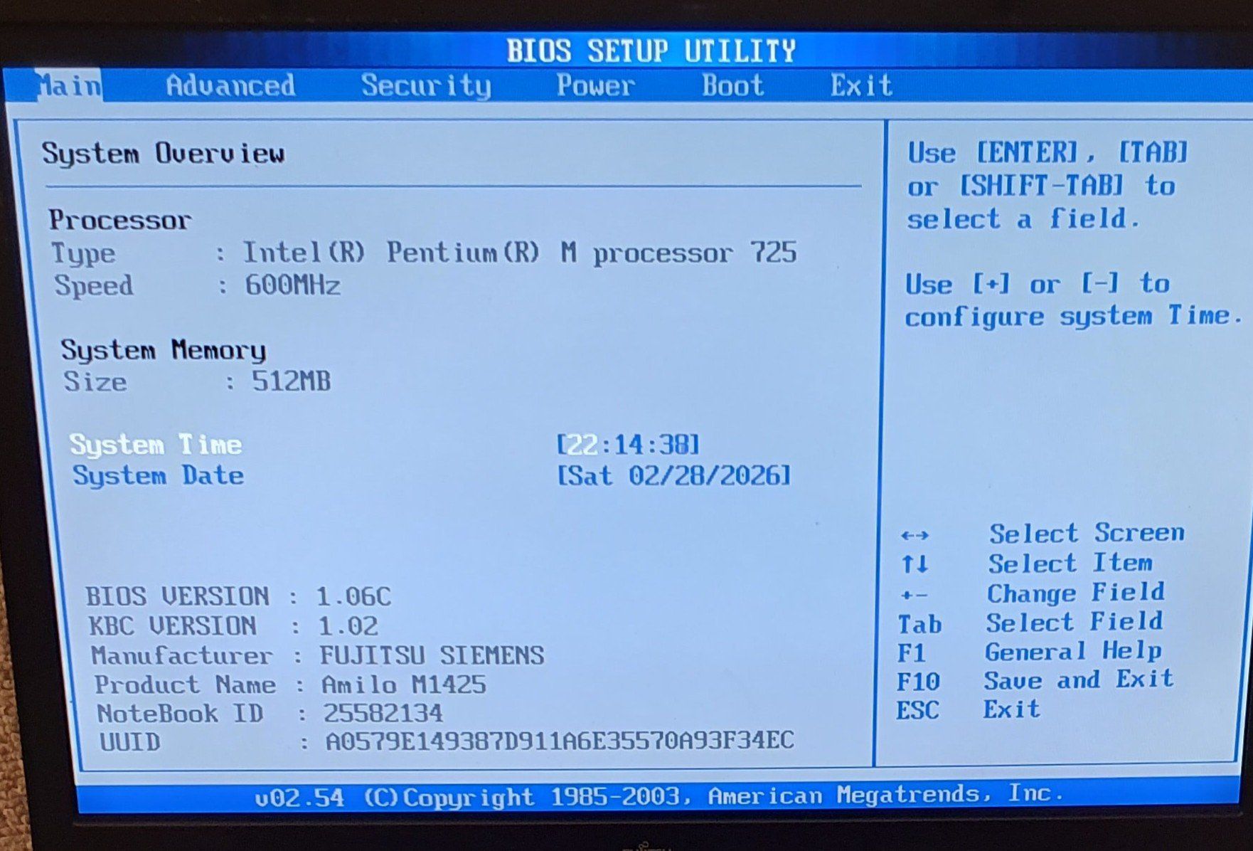 Fujitsu Notebooks: Fujitsu Amilo M1425, Antix Linux, mit Netzteil, beschädigt – Gebraucht aus Winterthur von E-Frosch 6