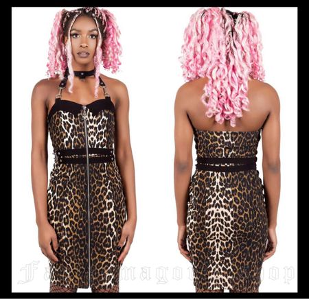 Killstar Leopard Print Mini Dress 