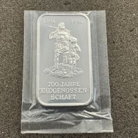 1 Unze Silber Barren 700 J Eidgenossenschaft Tell 2