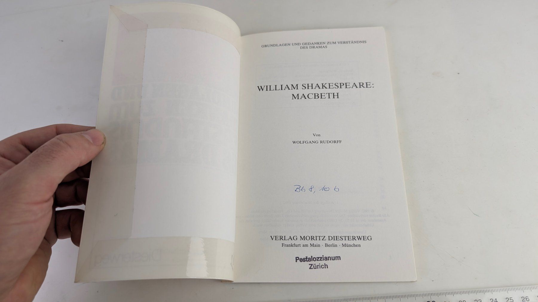 Bücher: Shakespeare Macbeth Interpretation Wolfgang Rudorff 1982 – Gebraucht aus Zürich von 1.Simon 3