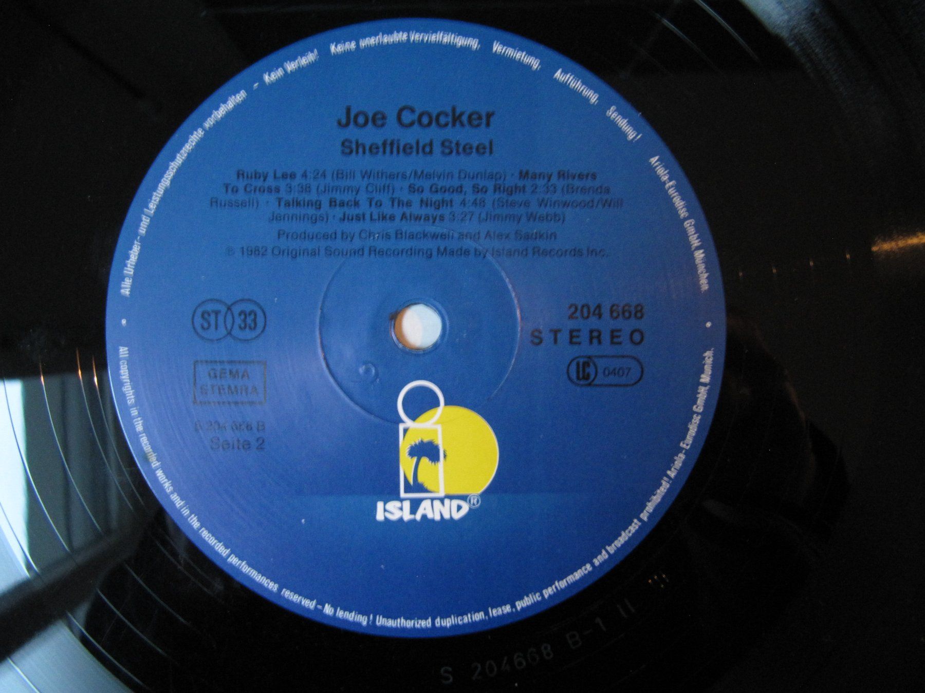 Dischi in vinile: Joe Cocker, Vinyl, LP, Sheffield Steel – Usato da Zürich venduto da wyro22 5