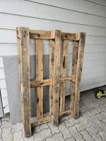 Holzpalette Europalette gebraucht als Bastelmaterial