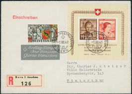 1941 - Pro Juventute - Block - Ersttagsbrief FDC - Gaudard