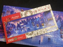 Clementoni Panorama Puzzle 1000 Teile Weihnachten Winter