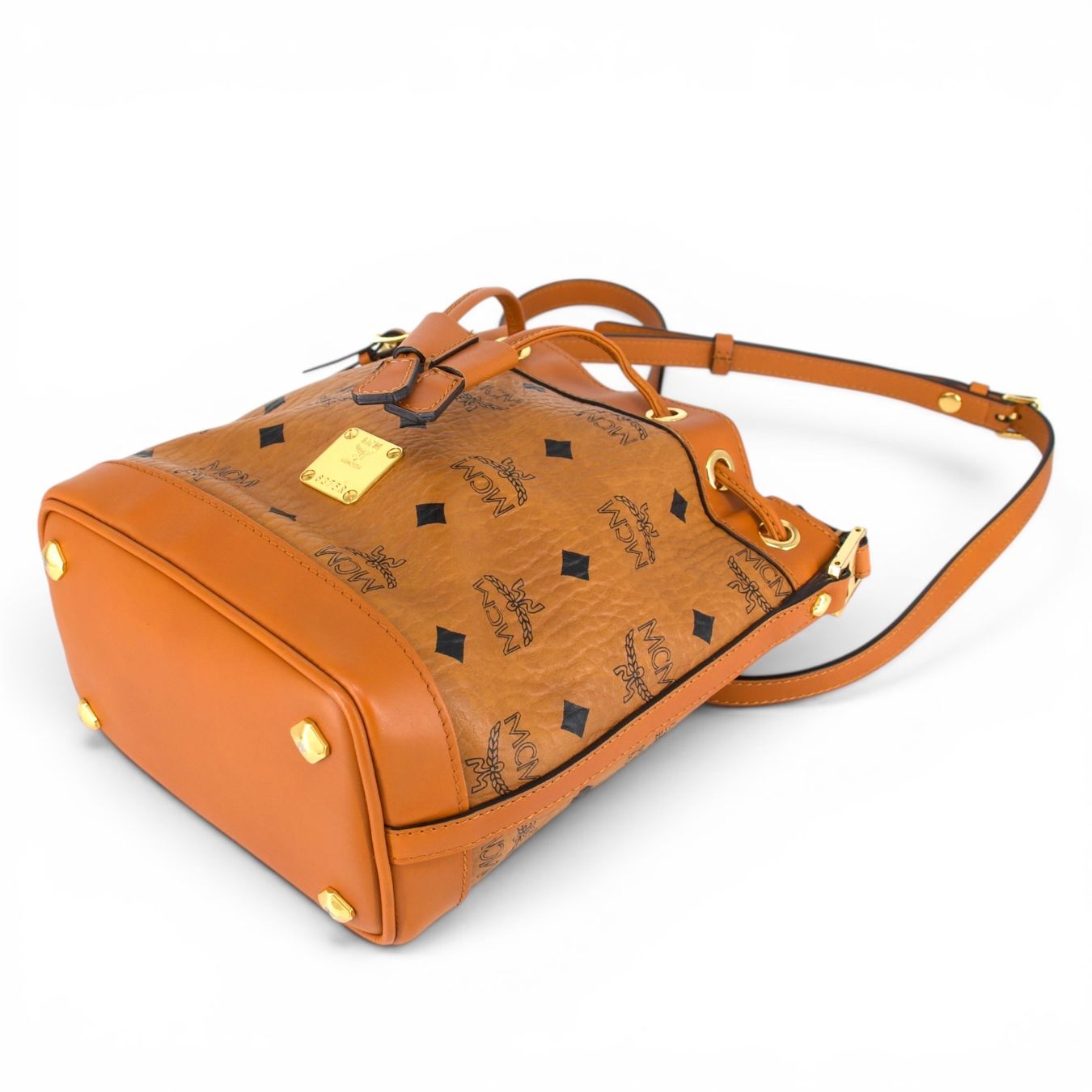 Mcm Borse da donna: MCM Heritage Beuteltasche Visetos cognac – Usato da Binningen venduto da Designerlabels 6