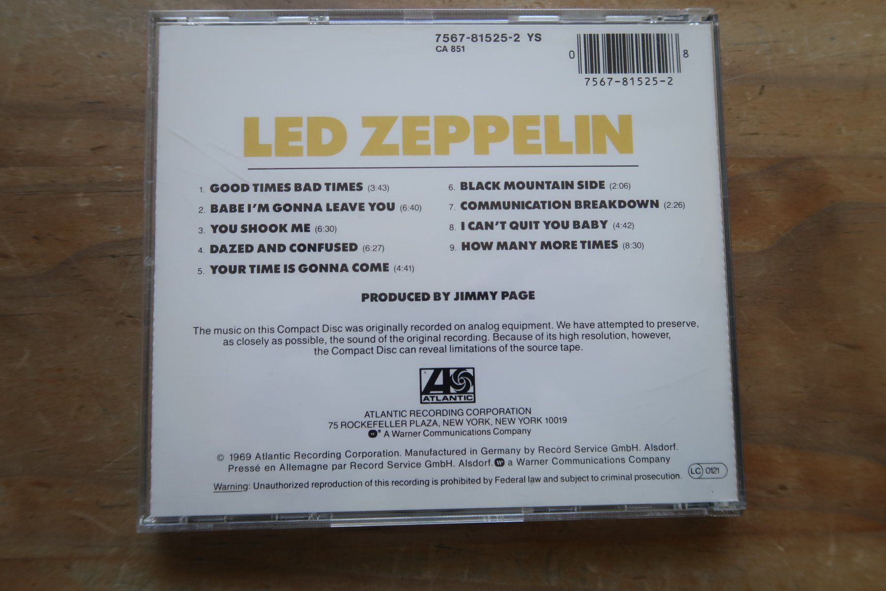 CDs: LED ZEPPELIN - ST - CD – D'occasion à Basel par Patiscat 1