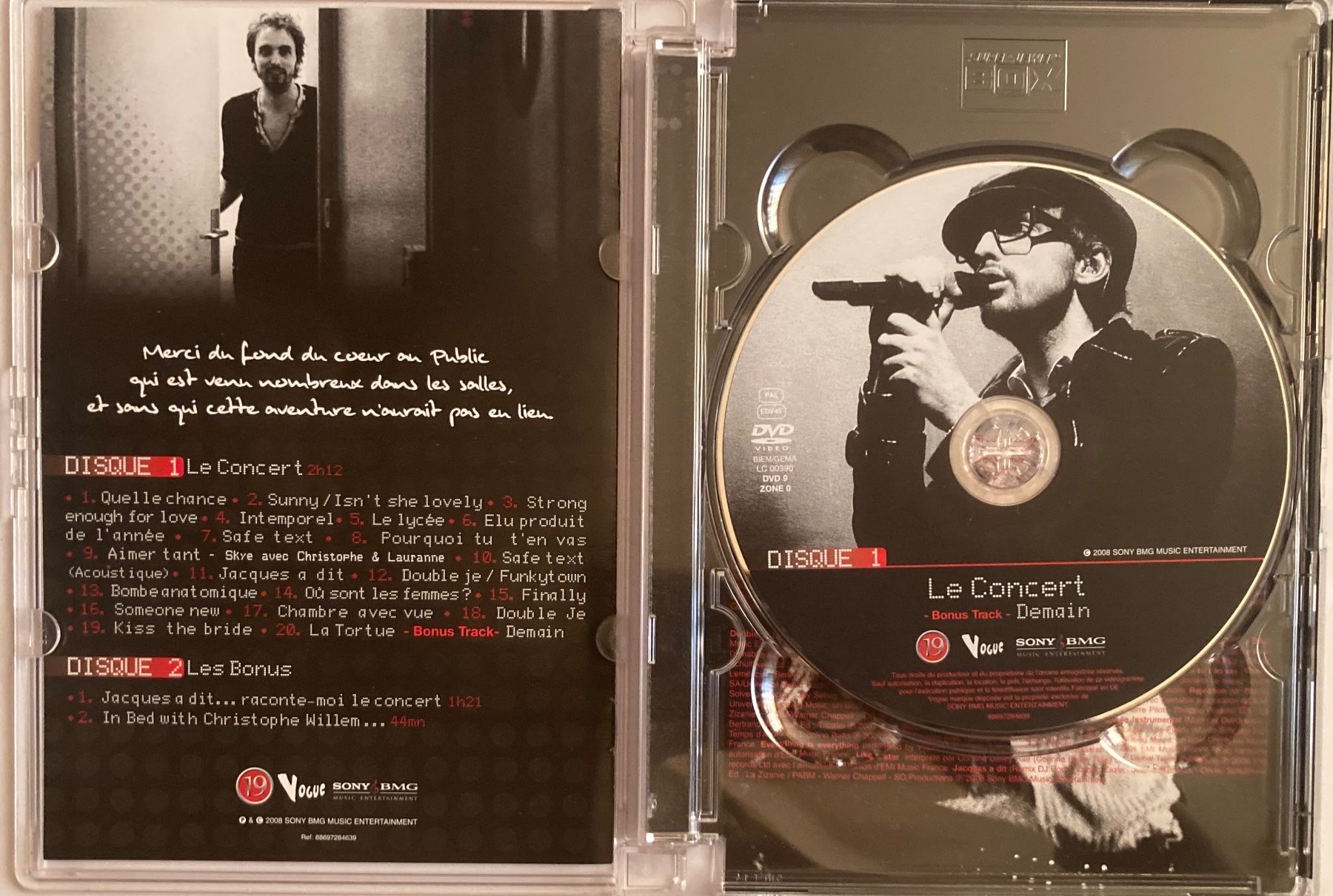 Tutti i DVDs: CHRISTOPHE WILLEM - FERMETURE POUR RÉNOVATION – Usato da Poliez-Pittet venduto da Newtown-Records 2