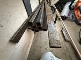 Stahl/Eisen gemischt. Vierkant und rundstäbe