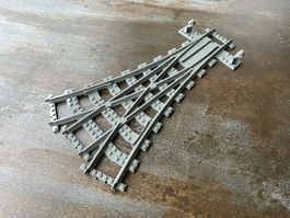 Dreifach-Weiche für Klemmbaustein-Eisenbahn / Zug