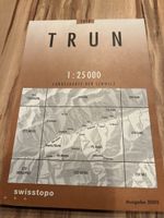 Original Swisstopo Wanderkarte 1:25000 Trun, Ausgabe 2005